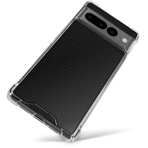 Specialty Vinyl Black Hex Texture Google Pixel 7 Pro Clear Case